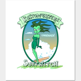 Surfwitch_2_Kustomonsters Posters and Art